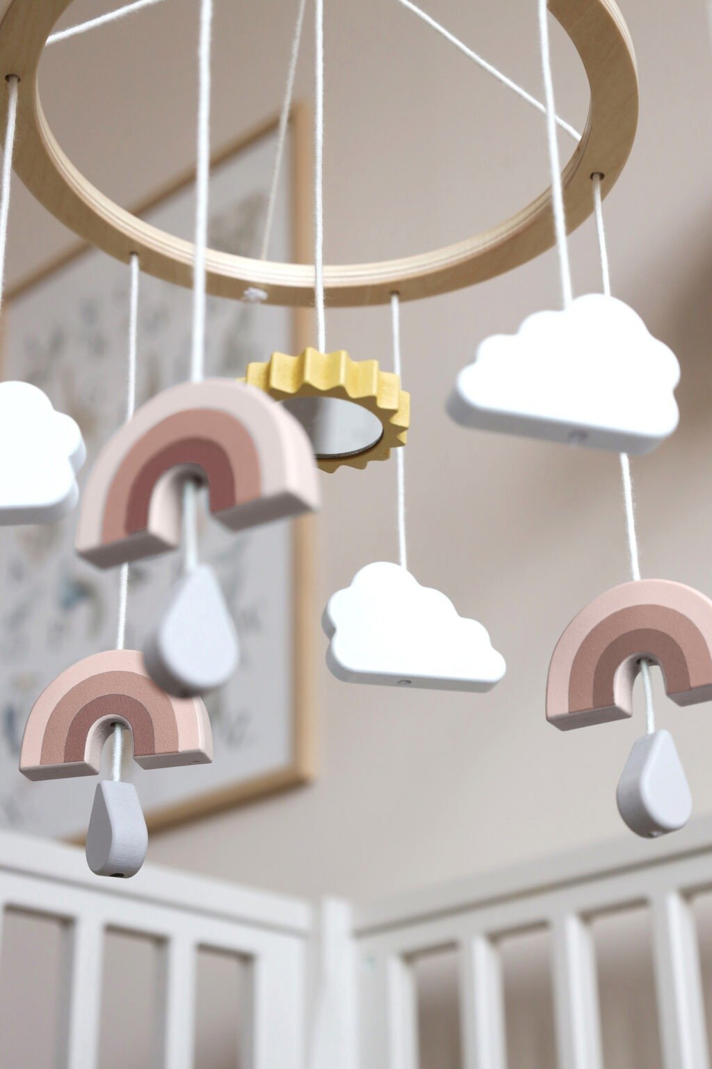 Ξύλινο Κρεμαστό Mobile Rainbow - Image 2