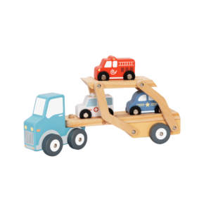Tooky Toy Ξύλινο Φορτηγό Μεταφοράς Αυτοκινήτων 2+