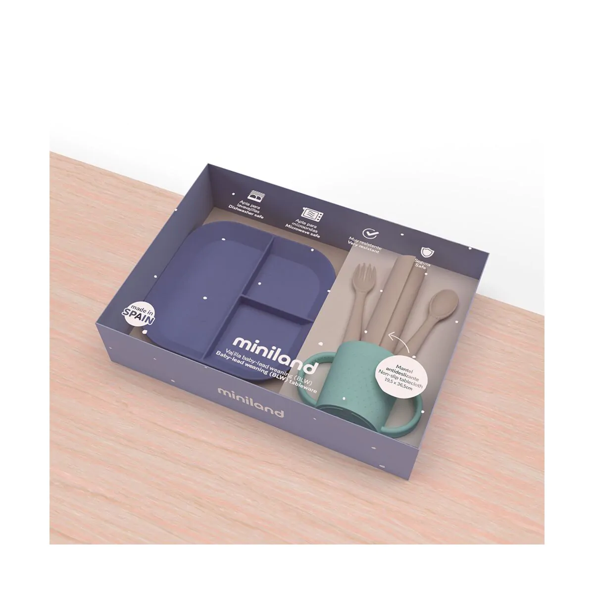 Miniland BLW Sunset:Σετ Φαγητού 5 Τεμαχίων - Image 4