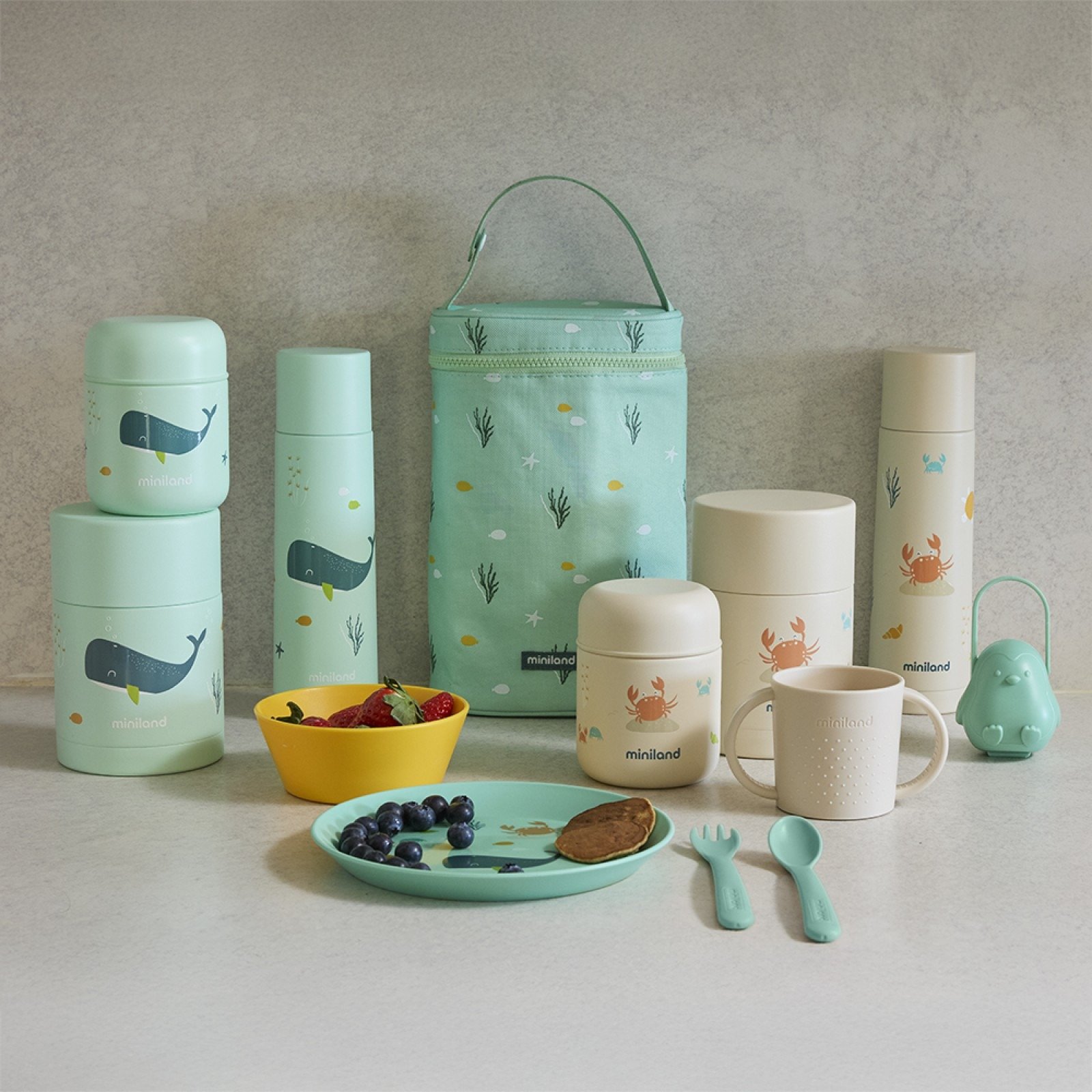 Miniland Θερμός Φαγητού 280ml-Ocean Crab - Image 4