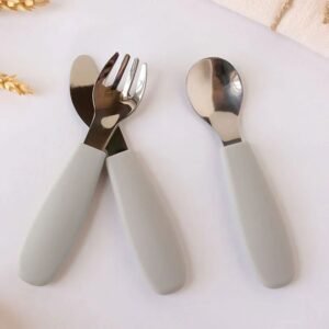 Kiokids Σετ Μαχαιροπίρουνα-Γκρι