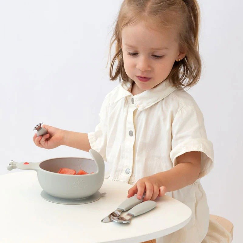 Kiokids Σετ Μαχαιροπίρουνα-Γκρι - Image 2