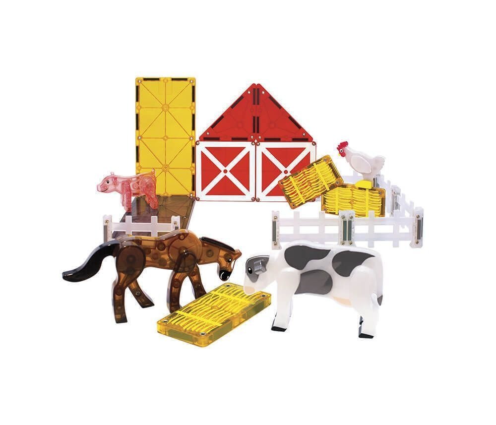 Magna-Tiles Μαγνητικό Σετ 25τμχ-Ζώα της Φάρμας 3+ - Image 2