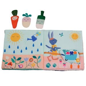 Ebulobo Υφασμάτινο Εκπαιδευτικό Βιβλίο "Gabin le Lapin"