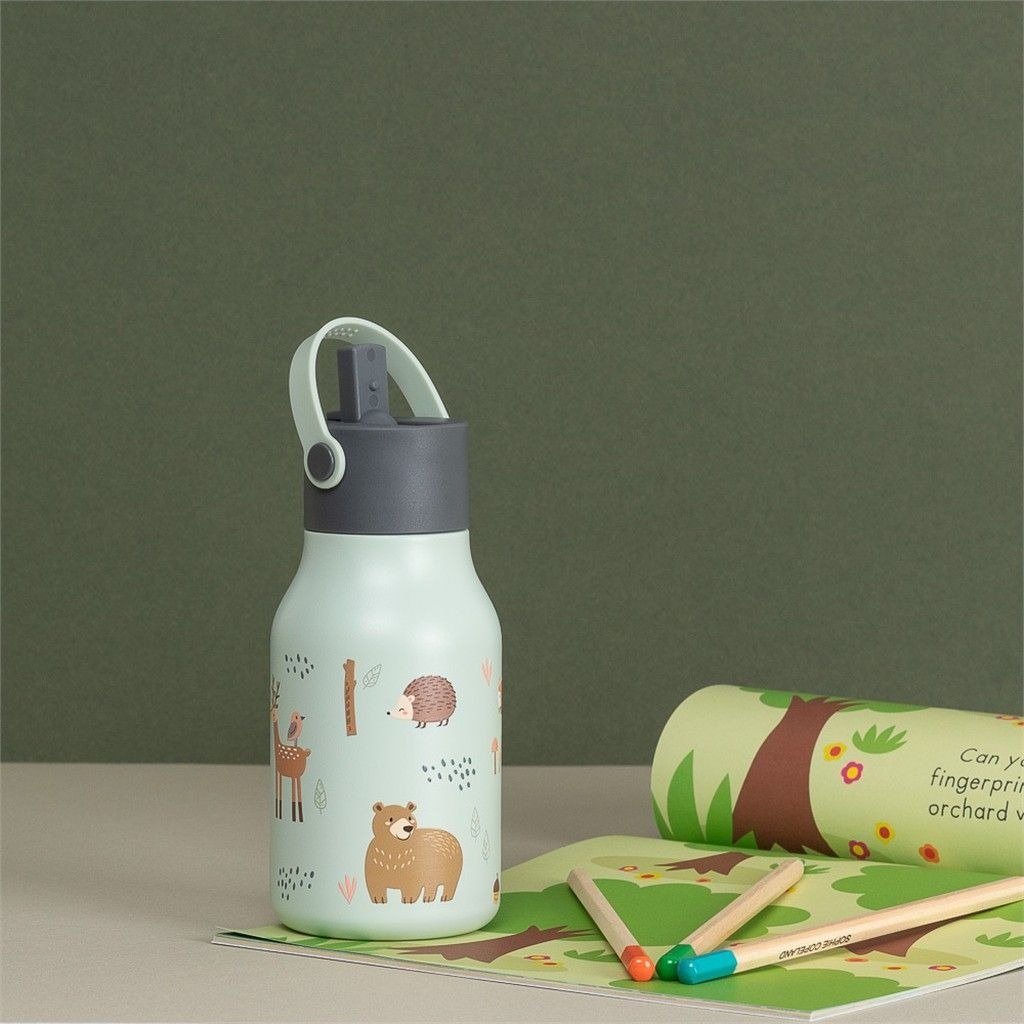 Little Lund Παγούρι Θερμός 400ml – Woodland - Image 6