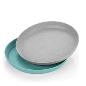 Σετ Πιάτων Φαγητού Reer Μπλε / Γκρι (2 Τεμάχια)