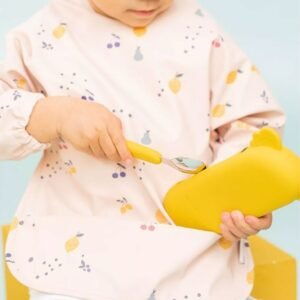 Alternative view of The Cotton Cloud Σετ κουταλοπίρουνο με θήκη Zoe the Koala Mustard