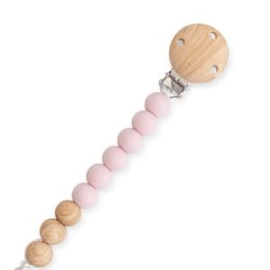 Alternative view of Saro Κλιπ Πιπίλας Σιλικόνης Woody Ροζ 0+M