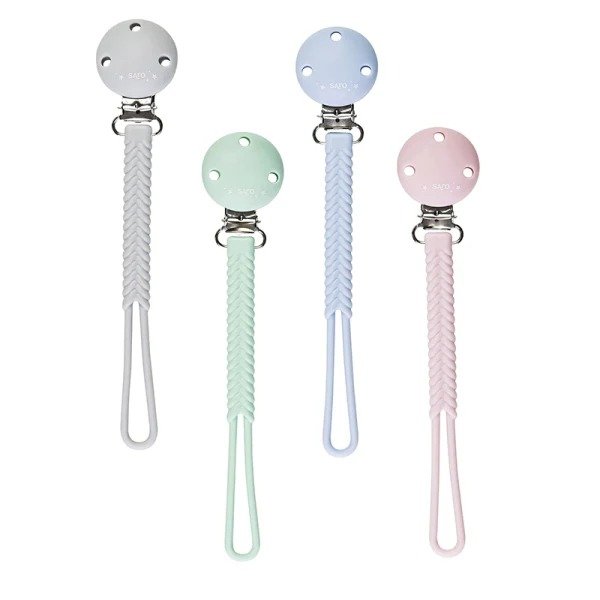 Saro Κλιπ Πιπίλας Σιλικόνης 0+ Μηνών Olive - Image 2