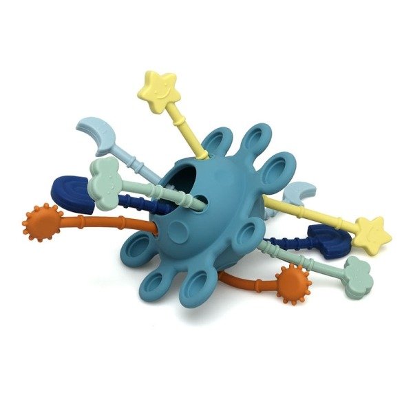 Kiokids Μασητικό Σιλικόνης Planet Μπλε 25εκ