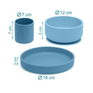 Alternative view of Kiokids Σετ Φαγητού Σιλικόνης 3τμχ | Σιέλ