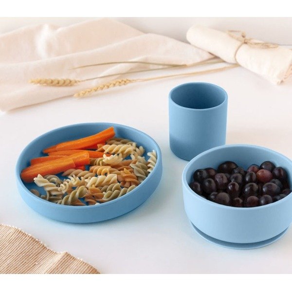 Kiokids Σετ Φαγητού Σιλικόνης 3τμχ | Σιέλ - Image 3