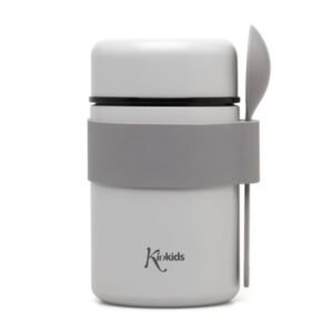 Kiokids Βρεφικό Θερμός Φαγητού με Κουταλάκι Γκρι 500ml
