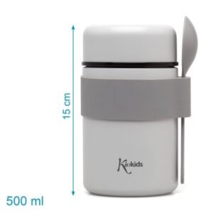 Alternative view of Kiokids Βρεφικό Θερμός Φαγητού με Κουταλάκι Γκρι 500ml