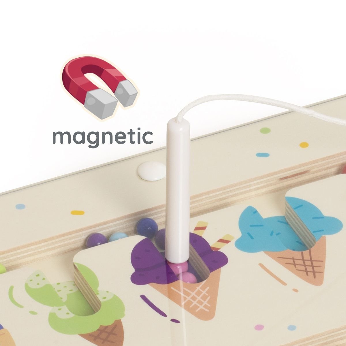 Classic World Ξύλινος Μαγνητικός Λαβύρινθος Ταξινόμησης Χρωμάτων - Image 2