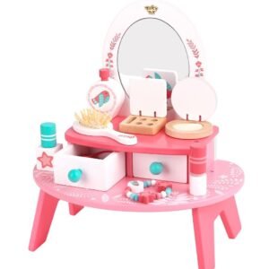 Tooky Toy Ξύλινη Τουαλέτα Ομορφιάς με Καθρέφτη & Αξεσουάρ