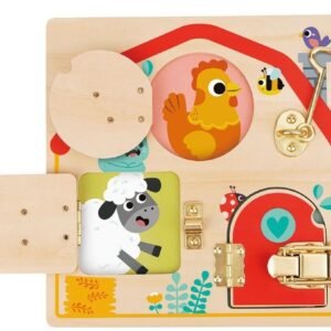 Alternative view of Tooky Toy Ξύλινος Πίνακας Δραστηριοτήτων με Κλειδαριές