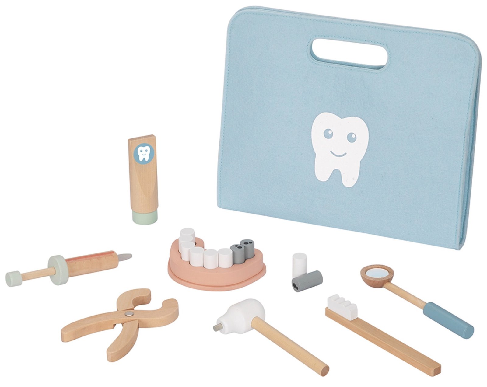 Tooky Toy Ξύλινο Σετ Οδοντιάτρου 3+
