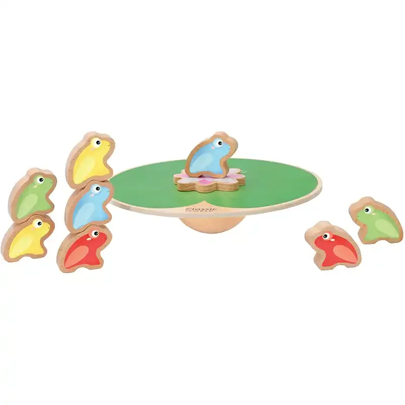 Classic World Ξύλινο Παιχνίδι Ισορροπίας - Βατραχάκια