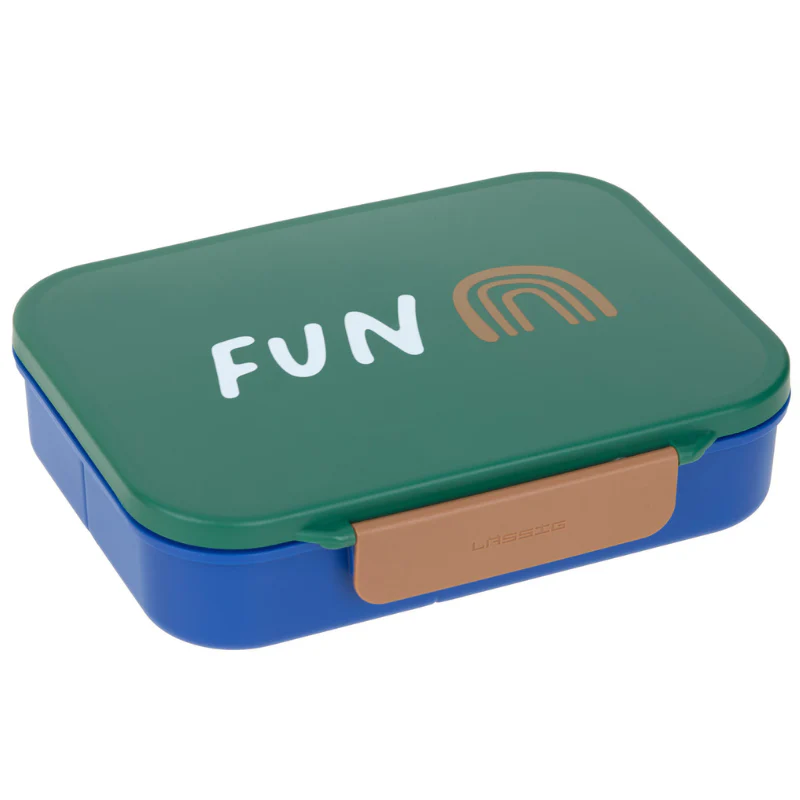 Lässig Φαγητοδοχείο με χωρίσματα - Little Gang Rainbow Green