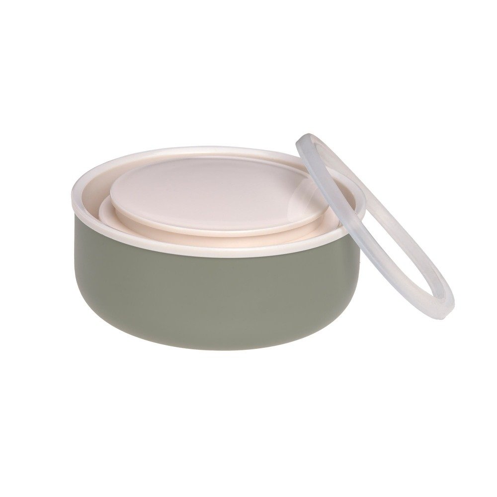 Lässig Ανοξείδωτο Θερμός φαγητού 350ml - Happy Prints Olive - Image 3