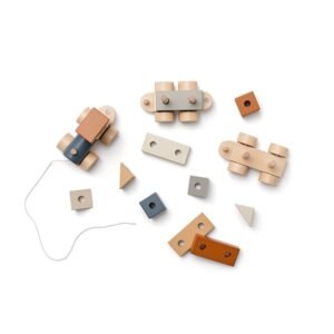 Alternative view of Kid's Concept Ξύλινο Τρένο Στοίβαξης και Έλξης με τουβλάκια 12m+