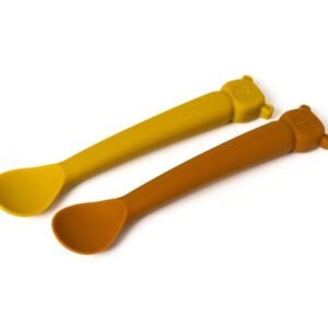 The Cotton Cloud Κουτάλια Σιλικόνης 2τμχ - Lili the Bear Mustard