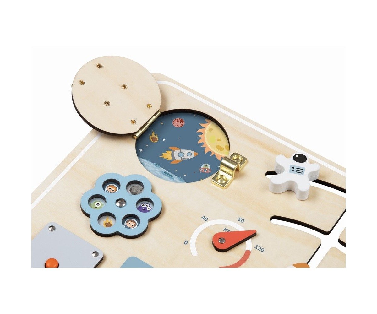 Tooky Toy Ξύλινος Πίνακας Δραστηριοτήτων - Διάστημα - Image 2