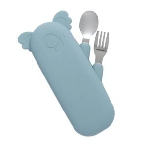 Alternative view of The Cotton Cloud Σετ Κουταλοπίρουνο με θήκη Zoe the Koala Jade