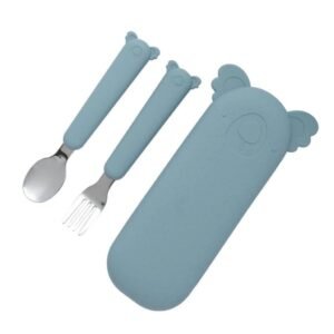 The Cotton Cloud Σετ Κουταλοπίρουνο με θήκη Zoe the Koala Jade