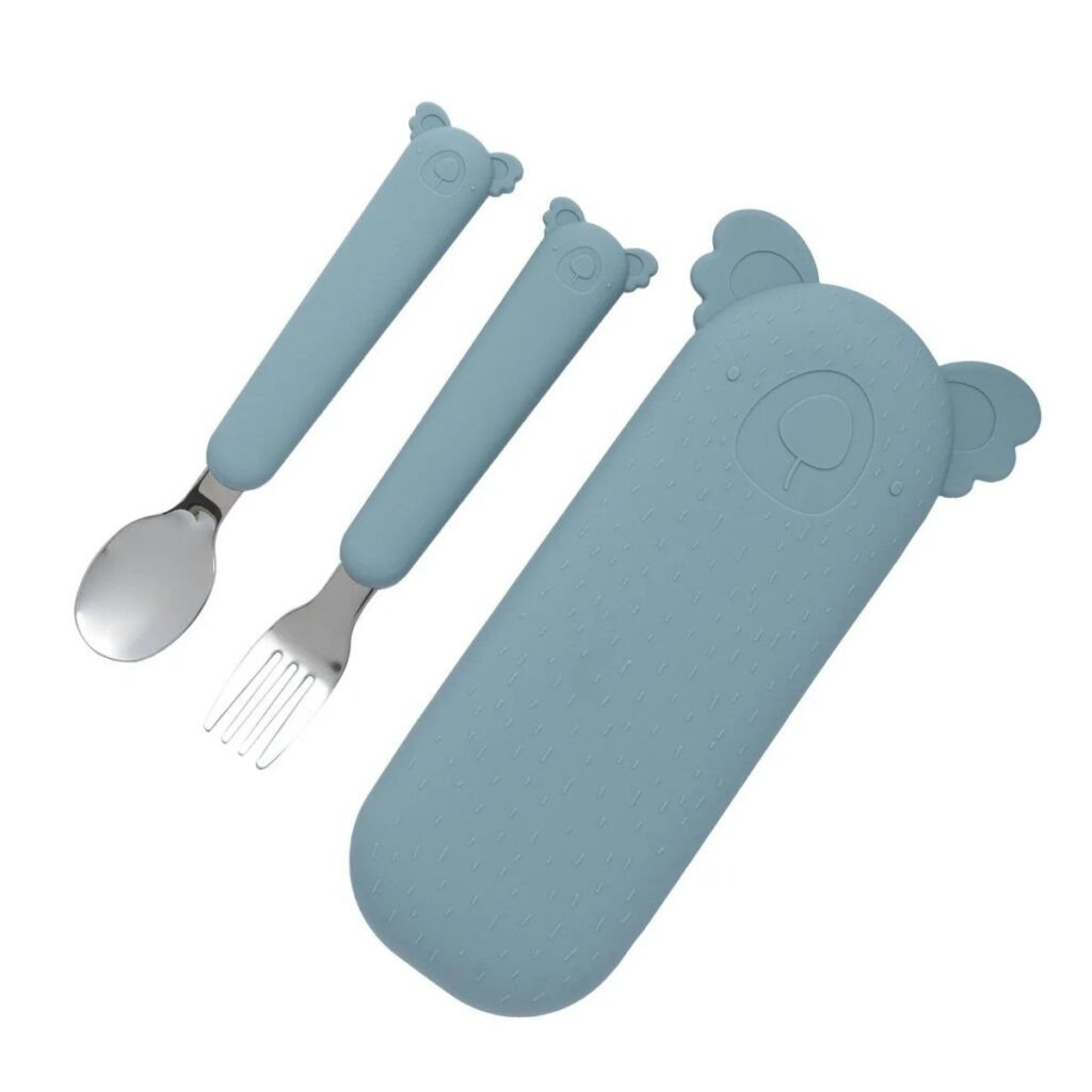 The Cotton Cloud Σετ Κουταλοπίρουνο με θήκη Zoe the Koala Jade