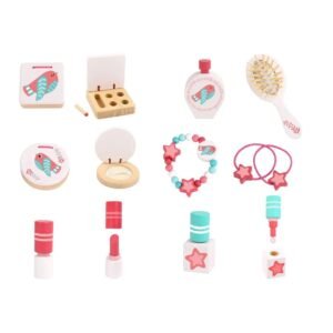 Alternative view of Tooky Toy Ξύλινη Τουαλέτα Ομορφιάς με Καθρέφτη & Αξεσουάρ