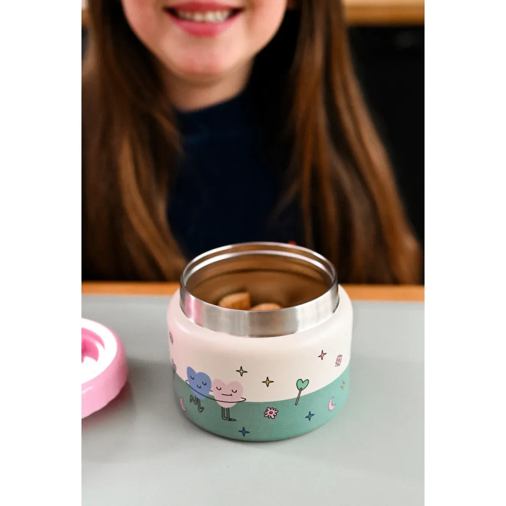 The Cotton Cloud Θερμός φαγητού 350ml - Dancing Hearts - Image 2