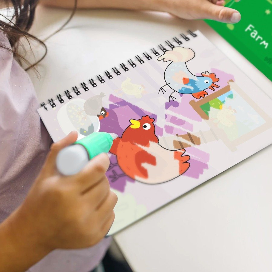 Dodo Μαγική Ζωγραφική με Νερό - Ζώα της Φάρμας - Image 4