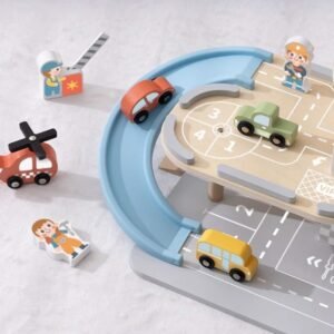 Alternative view of Tooky Toy Ξύλινο Πάρκινγκ Γκαράζ 2 επιπέδων