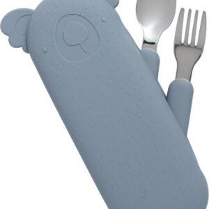Alternative view of The Cotton Cloud Σετ Κουταλοπίρουνο με θήκη Zoe the Koala Grey
