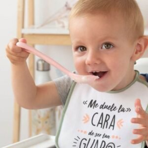 Alternative view of Kiokids Βρεφικό Κουτάλι Φαγητού από Σιλικόνη - Ροζ