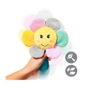 Alternative view of Babyono Μαλακή Κουδουνίστρα Λουλούδι Ουράνιο Τόξο 6m+