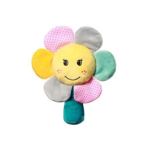 Babyono Μαλακή Κουδουνίστρα Λουλούδι Ουράνιο Τόξο 6m+