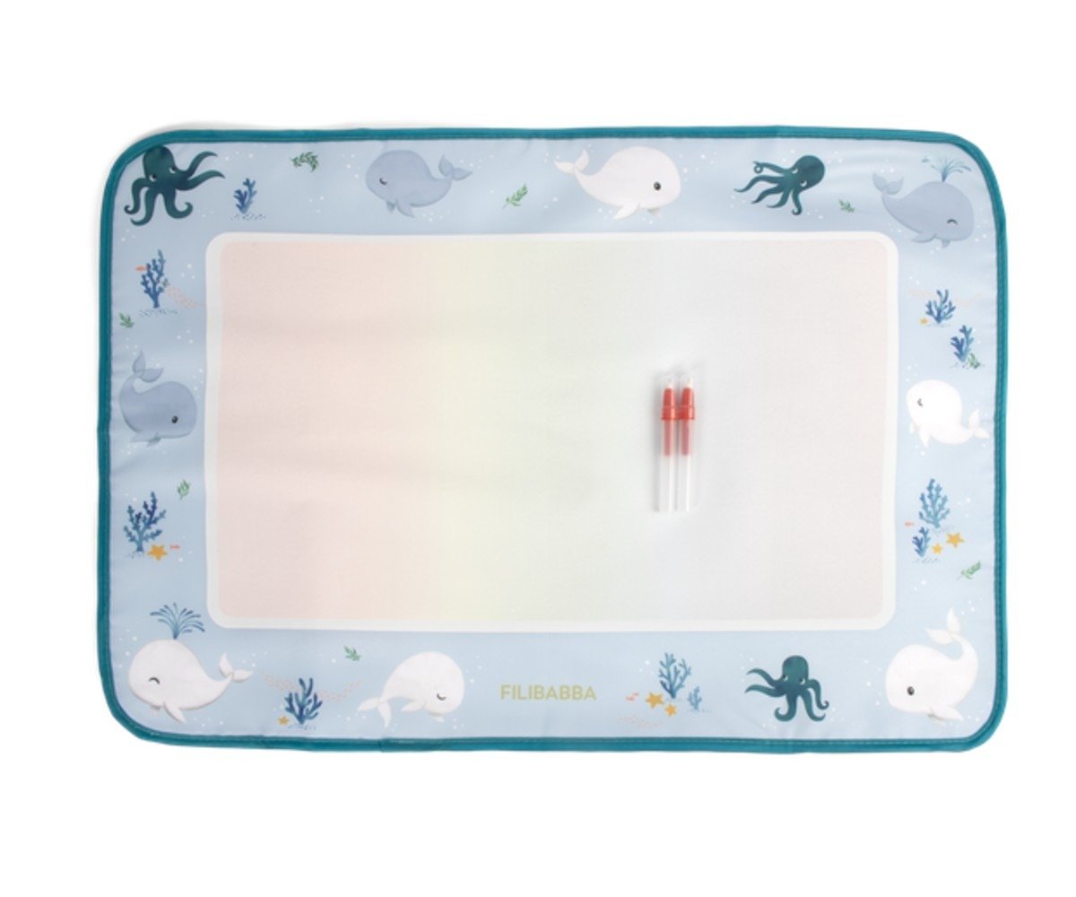 Filibabba Μαγικό Χαλάκι Ζωγραφικής με Νερό - Whale Tales
