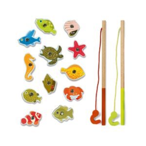 Alternative view of Djeco Ξύλινο Μαγνητικό Ψάρεμα - Τροπικά Ψάρια