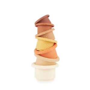 Alternative view of Bieco Παιχνίδι Στοίβαξης Κυπέλλων Σιλικόνης Chocolate Bliss 7τμχ