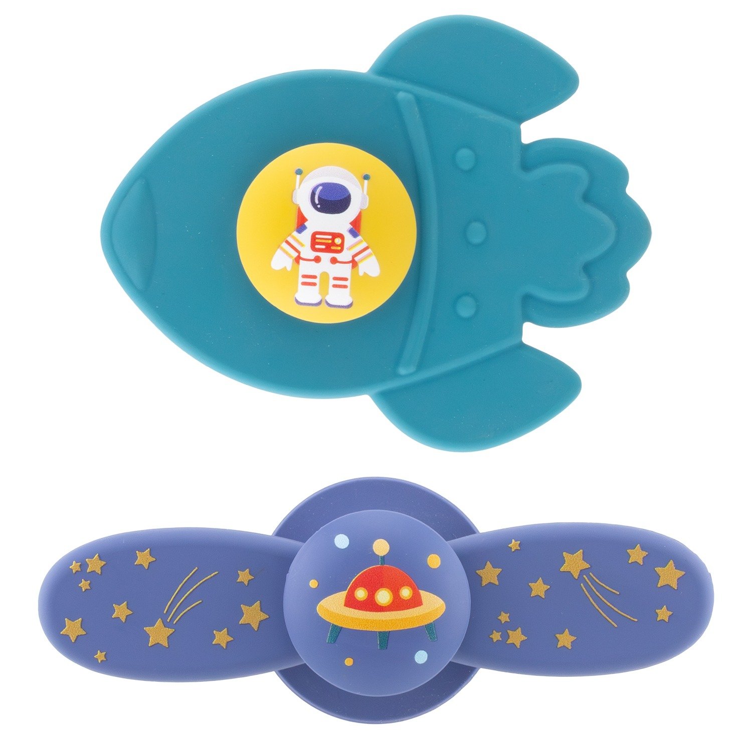 Ulysse Rocketoune & Heliloune Duo Set: Μαλακά Σιλικονούχα Spinners Space