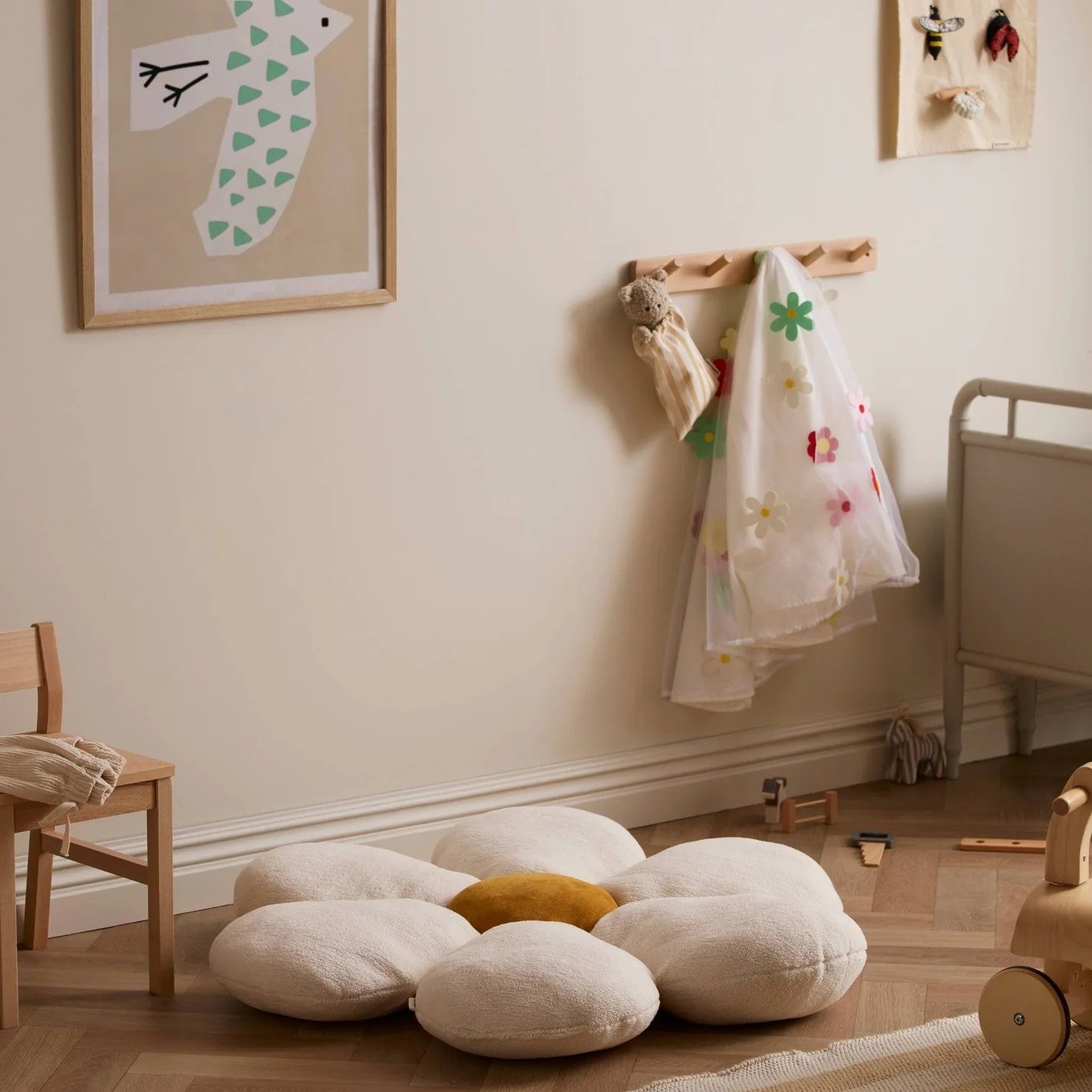 Kids Concept Μεγάλο Παιδικό Μαξιλάρι Δαπέδου Λουλούδι - Image 4