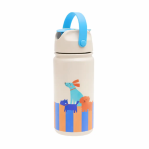 The Cotton Cloud Παγούρι Θερμός Woof Gang 420ml με Καλαμάκι Σιλικόνης & Λαβή