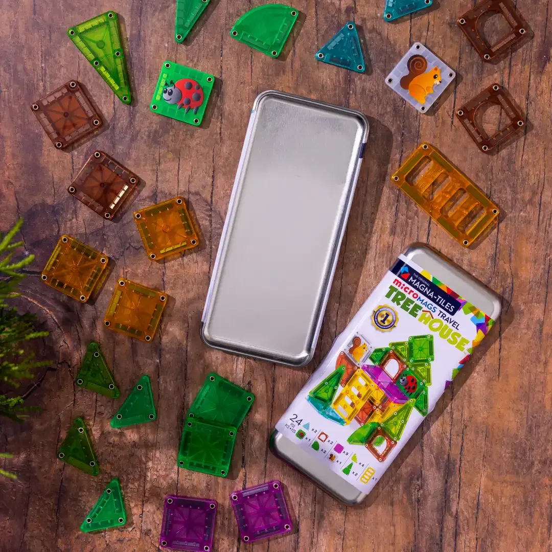 Magna-Tiles Travel Set 24pcs - Treehouse 3+ - Image 3