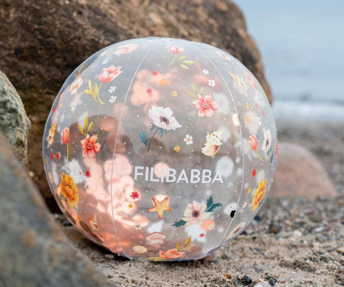 Filibabba Φουσκωτή Μπάλα Παραλίας Ocean Blossom με Κονφετί - Image 2