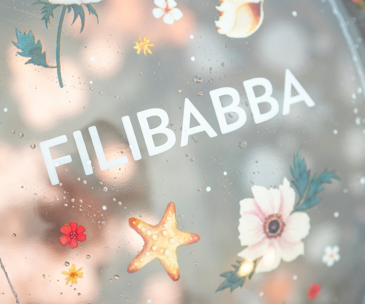 Filibabba Φουσκωτή Μπάλα Παραλίας Ocean Blossom με Κονφετί - Image 3