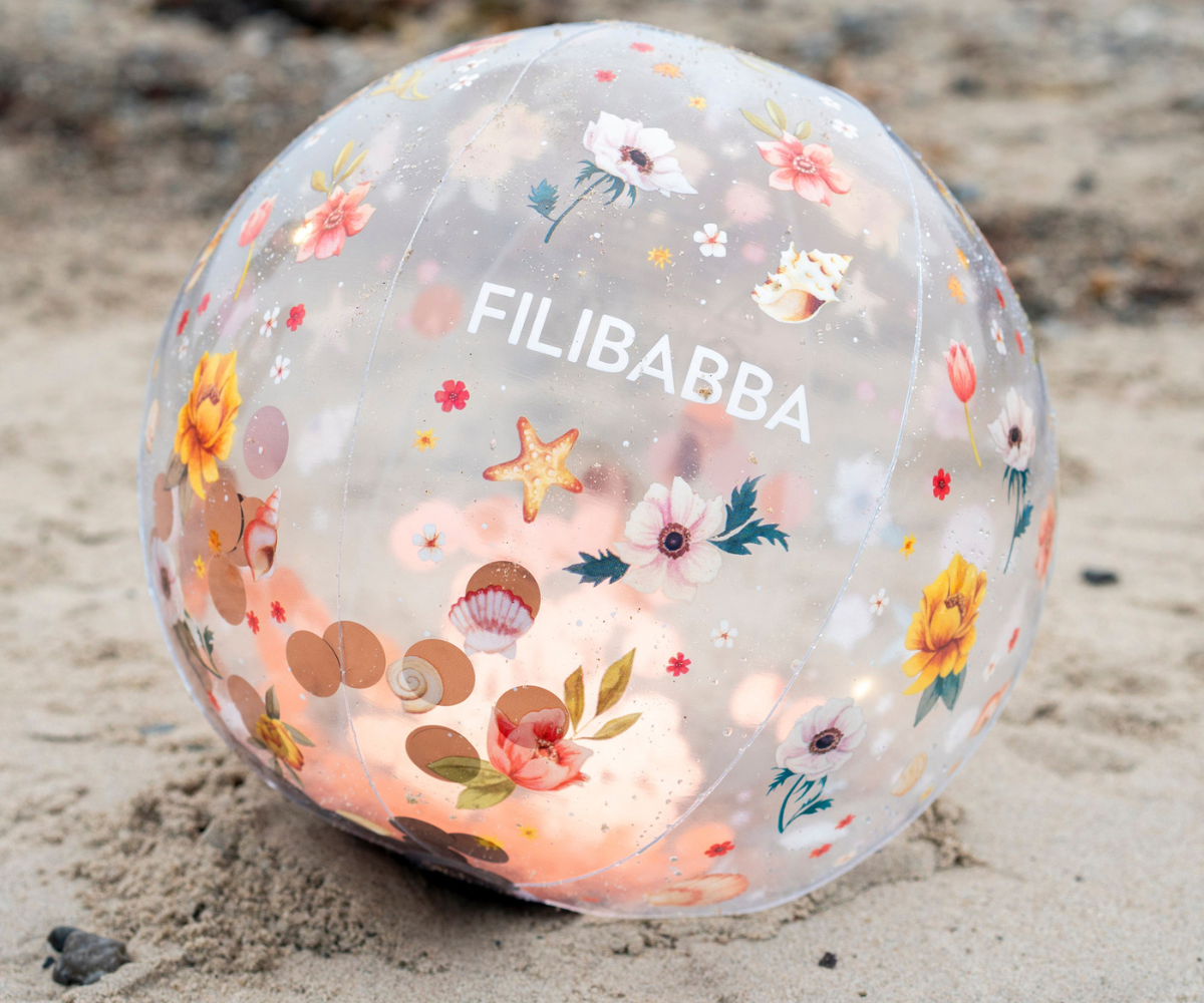 Filibabba Φουσκωτή Μπάλα Παραλίας Ocean Blossom με Κονφετί - Image 4