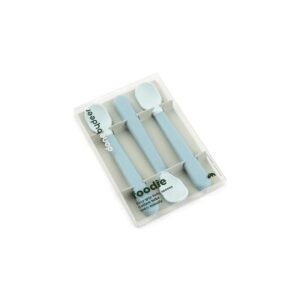Done By Deer Κουτάλια σιλικόνης 3τμχ Easy Grip Blue - Image 4